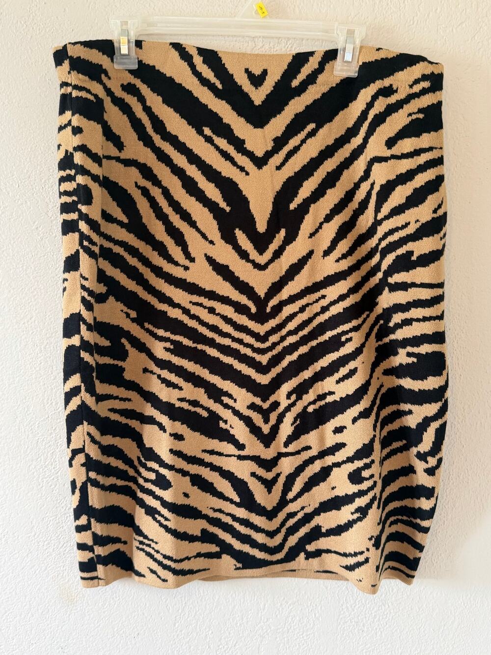 NWT Lane Bryant Zebra Animal Print Thick Winter Skirt Size 22/24